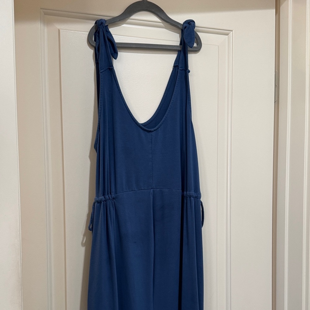 Maternity Blue Jumpsuit with pockets